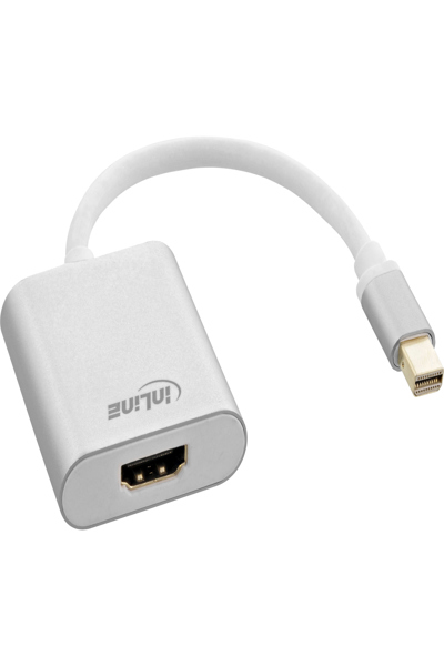 Adaptateur HDMI Mini DisplayPort en ligne en aluminium avec audio - 4K/60 Hz
