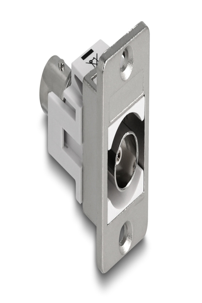 Delock Panel Mount BNC Buchse zu silber weiss - 90880
