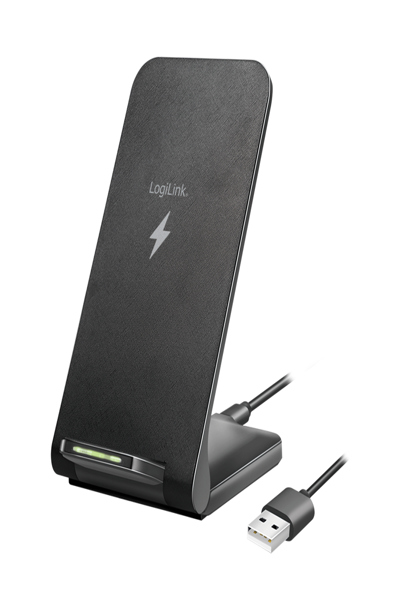 LogiLink PA0315R - Wireless Ladegeraet 15 W schwarz