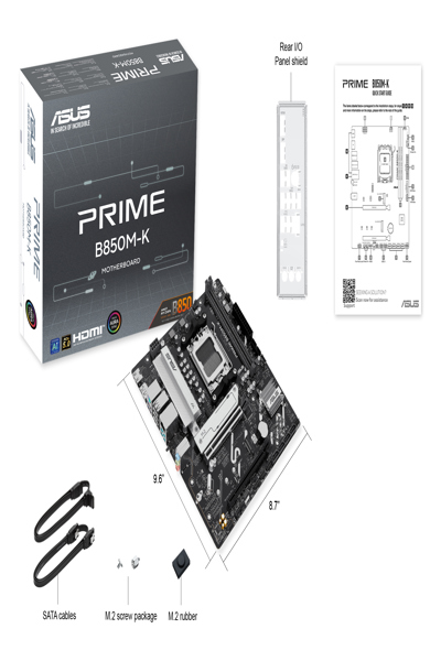 ASUS PRIME B850M-K moderkort - 90MB1LV0-M0EAY0