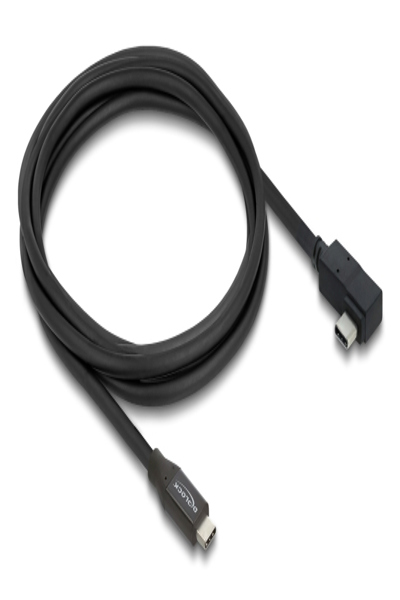 Delock Coaxial USB 40 Gbps Cable Angled Left Right PD 3.1 240 W 2 - Cable - Digital - 81711
