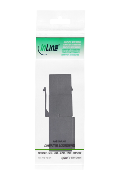 Module enfichable USB 2.0 en ligne USB-A F/F coudé