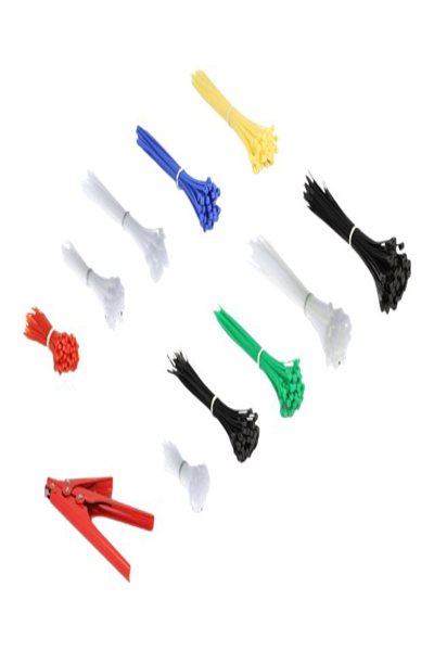 Delock Cable tie assortment box with cable tie installation tool 600 pieces assorted colours - Hook & loop cable tie - Metal - Plastic - Multicolour - 295 mm - 195 mm - 60 mm - 18640