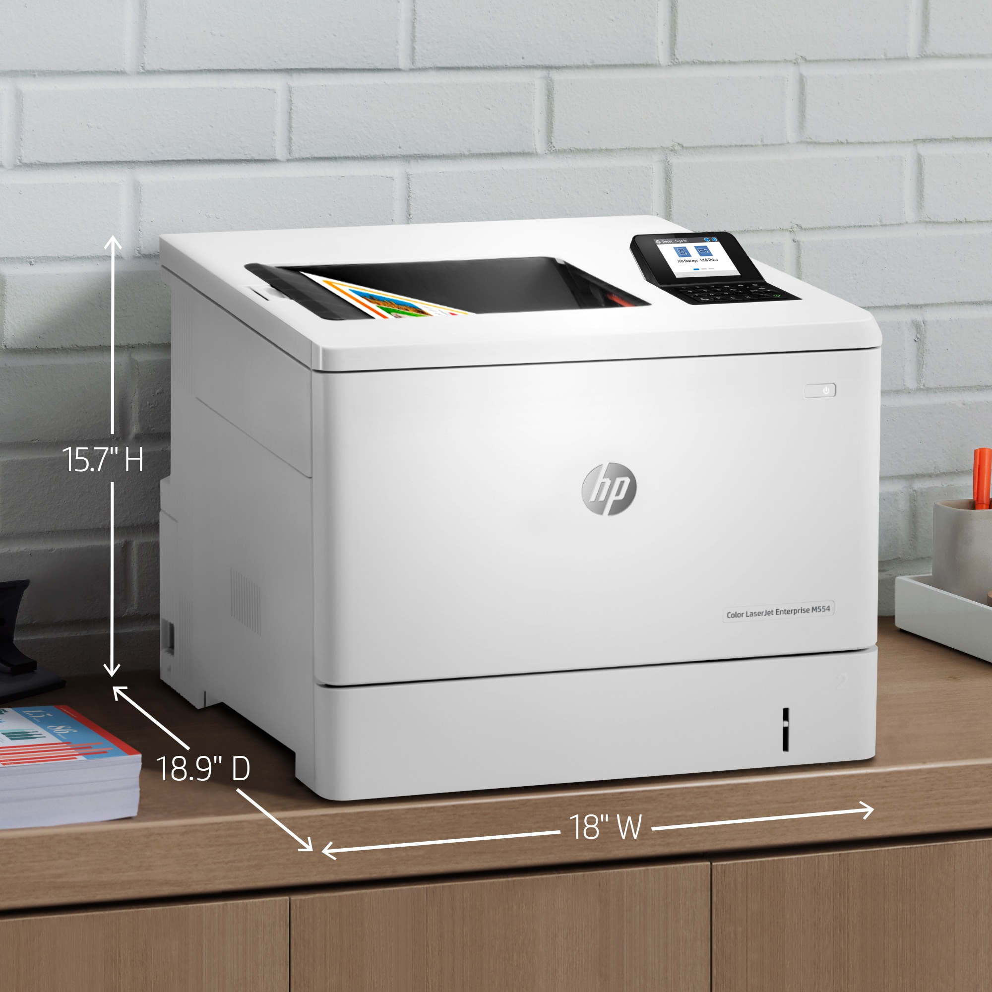 HP Color LaserJet Enterprise M554dn Printer - 7ZU81A