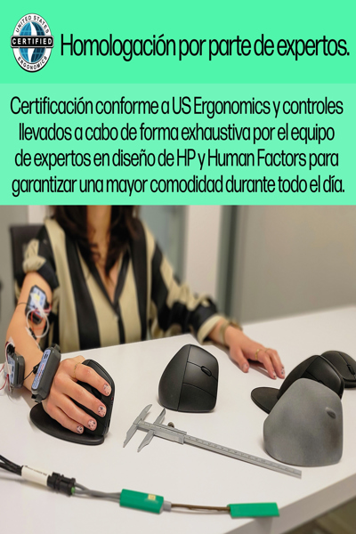 HP 920 Ergonomic Wireless Mouse: Right-hand, Vertical Design, 4000 DPI - 6H1A4AA