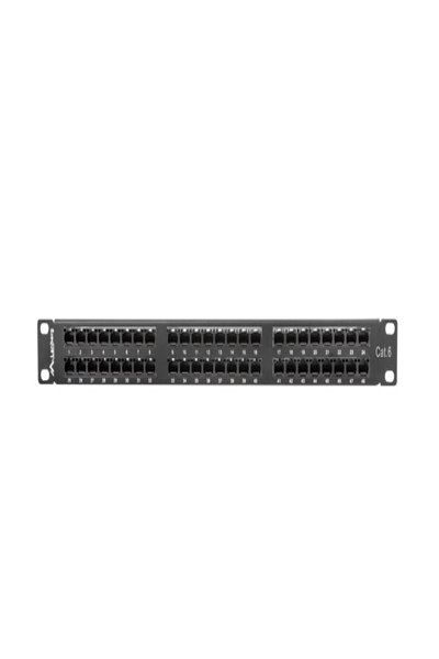 Lanberg PPU6-1048-B - Black - Metal - 1U - 102 mm - 44.5 mm - 445 mm