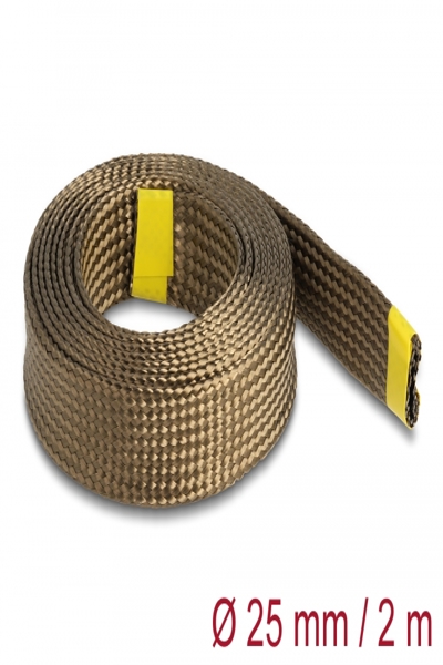 Gaine tressée Delock - fibres de basalte, 25 mm
