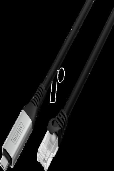 DIGITUS USB-C 3.2 Gen1 - RJ45 Ethernet cable 1Gbit/s 5m - AK-300601-050-S