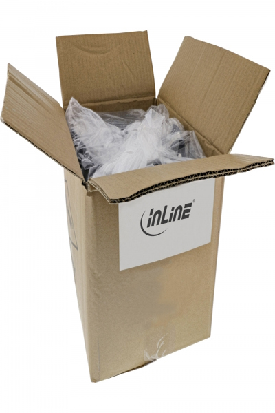 Câble patch InLine S/FTP Cat.6A 3 m, lot de 25, gris