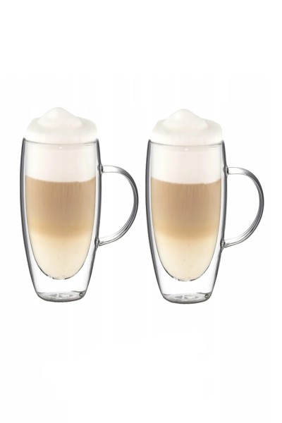 Extralink, lot de 2 verres thermiques double paroi 340 ml