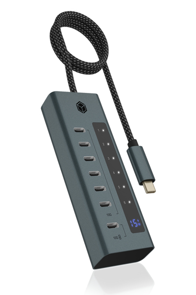 ICY BOX 7-portars USB 3.2 Gen 2 Type-C Hub - IB-HUB1457-C31