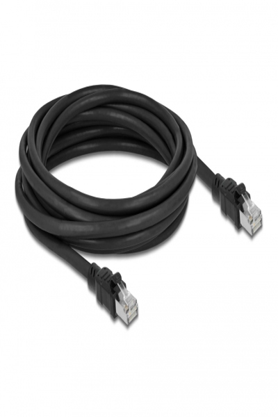 Delock Network cable RJ45 Cat.6A F/UTP with inner metal sheath 5 m - Cat6a - F/UTP (FTP) - RJ-45 - RJ-45 - Black - 80116