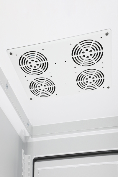 Intellinet Industrial IP55 19" Network Cabinet with Integrated Fans - 42U 800 mm (31.5 in.) Depth - Roof-mounted Four-fan Ventilation Unit - Dust-ingress and Water-jet Protection - Floor-standing - Assembled - Light Gray RAL7035 - Wall mounted rack - 42U - 1000 kg - - 716147