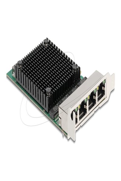 Delock PCI Express x4 Network Card 2.5 Gigabit LAN 4 x RJ45 - 88601