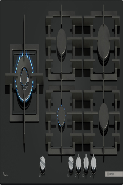 Bosch Serie 6 PPM9A6I40 hob Black Built-in 90 cm Gas 5 zone s - PPM9A6I40