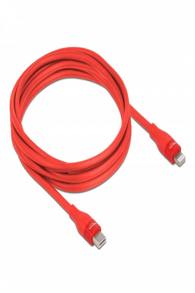 Delock USB Type-C to Lightning Data and Charging Cable MFi Certified - 2 m - Red - 86635
