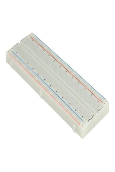 Delock Experimental Breadboard 630/200 contacts - Plastic - White - 55 mm - 165 mm - 9 mm - Box - 18313