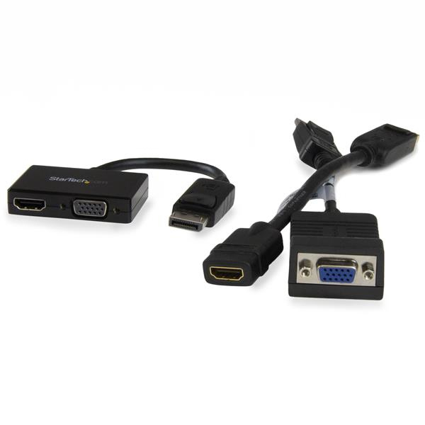 StarTech Travel A/V Adapter 2-in-1 DisplayPort HDMI VGA - DP2HDVGA