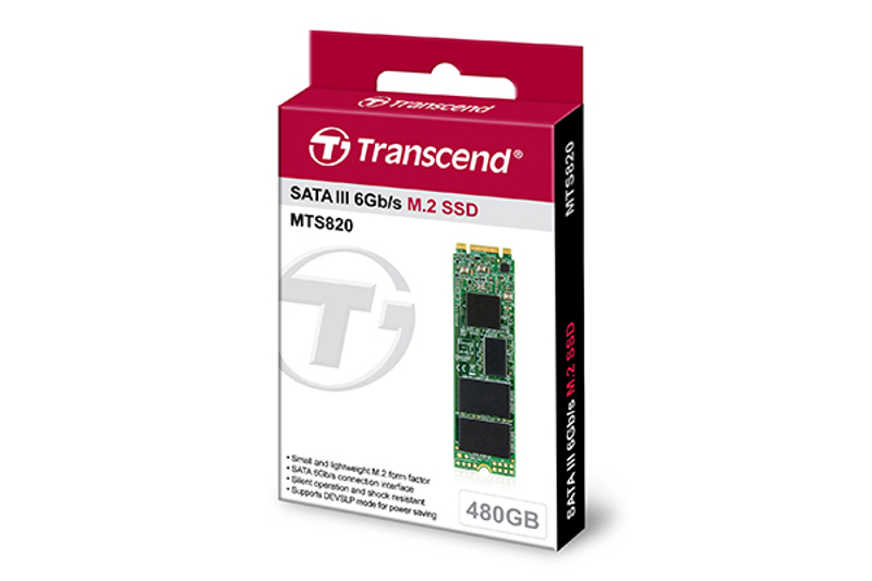 Transcend MTS820 - SSD - 480 GB - internal - M.2 2280 - TS480GMTS820S