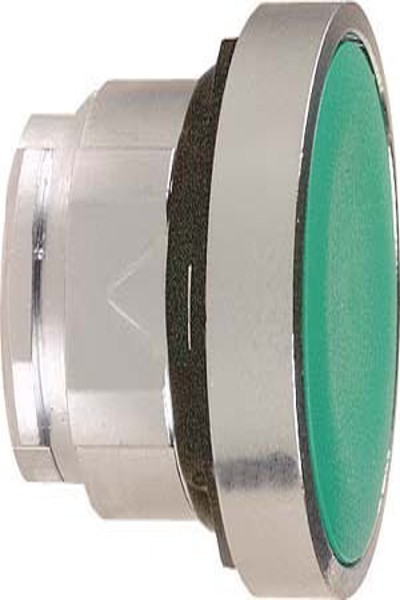 Bouton-poussoir plat vert à verrouillage Schneider ZB4BH03