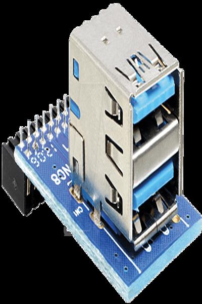 Delock USB 3.0 Pin Header - USB internal to external adapter - 41865