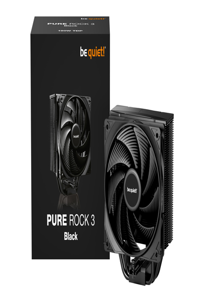 Be Quiet! kÃƒÂ¼hler Pure Rock 3 Black - Processor cooler - 31.2 dB - BK039