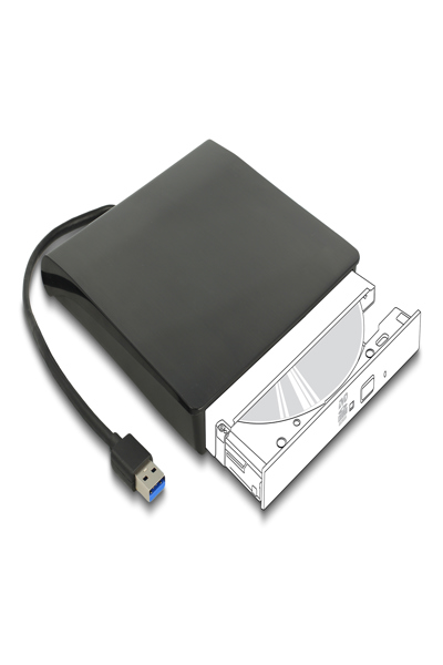 Delock 5.25" External Enclosure Slim SATA > USB 3.0 - 42636