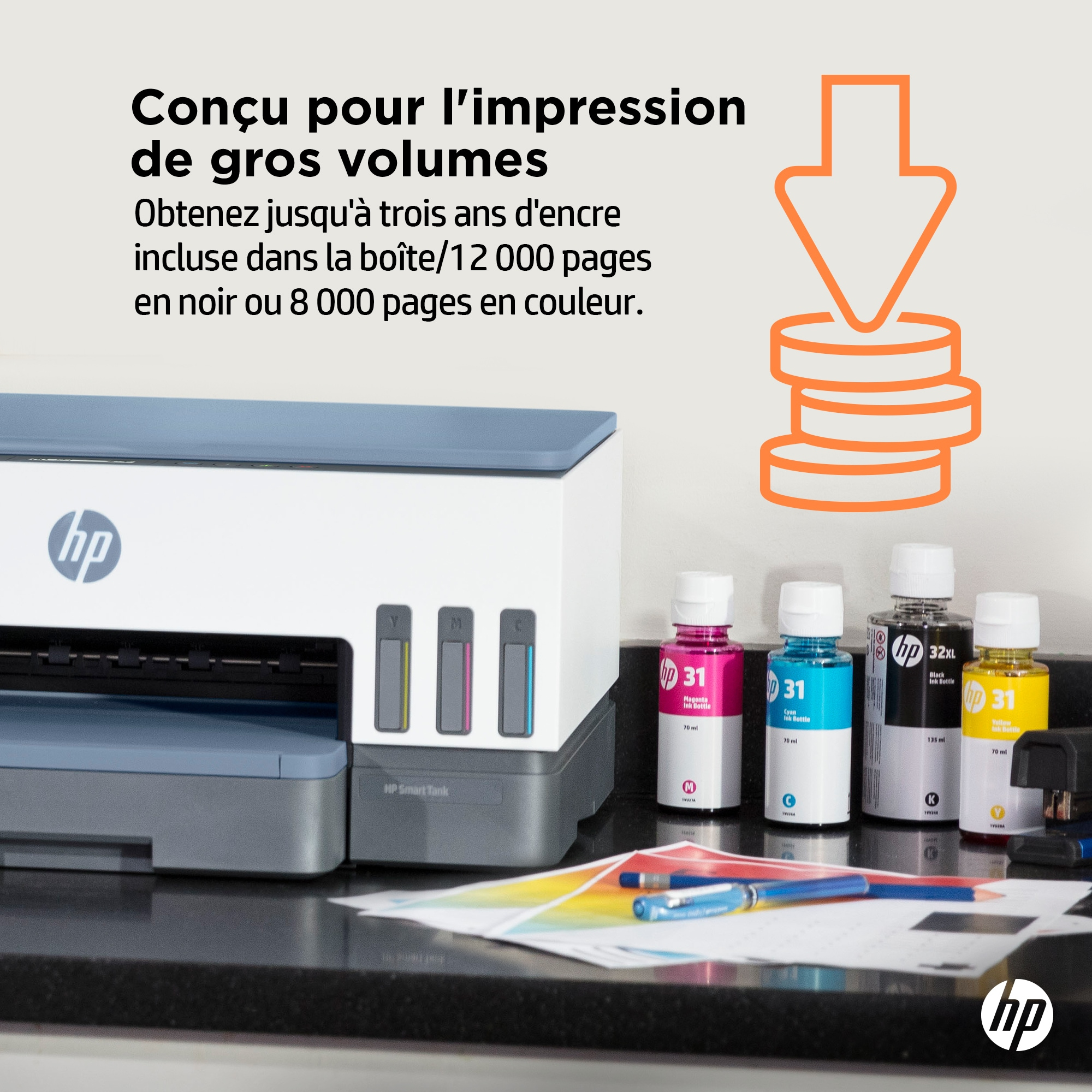 HP Printer Smart Tank 7006 All-in-One - Inkjet - Colored - 28B55A#BHC