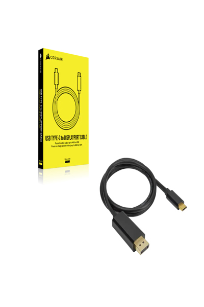 Corsair DisplayPort-kabel - 24-pin USB-C (hane) till DisplayPort (hane) - CU-9000005-WW