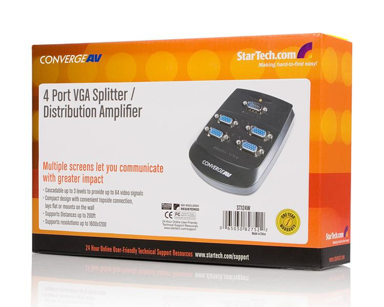 StarTech 3 Port HDBaseT Extender Kit with 3 receivers - 1x3 HDMI via CAT5 splitter - Up to 4K - Extension for video/audio - ST124WEU