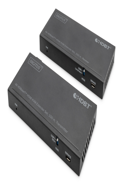 DIGITUS 4K HDBaseT HDMI KVM Extender Set, 150 m - DS-55526