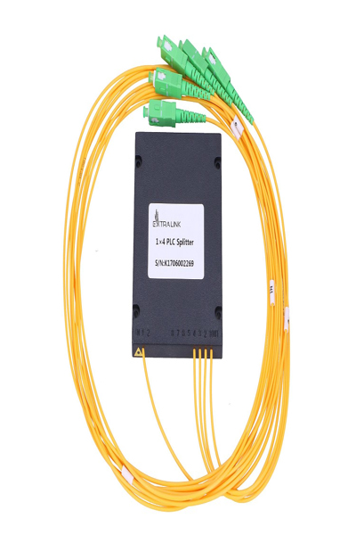 Module répartiteur SC/APC PLC 1:4 noir Extralink
