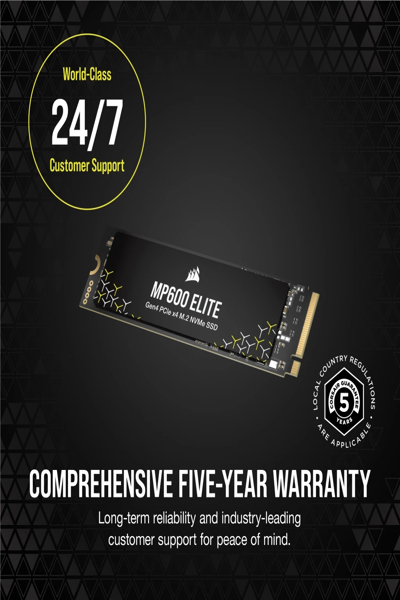 Corsair SSD MP600 ELITE M.2 1TB PCIe Gen4x4 2280 - CSSD-F1000GBMP600ENH