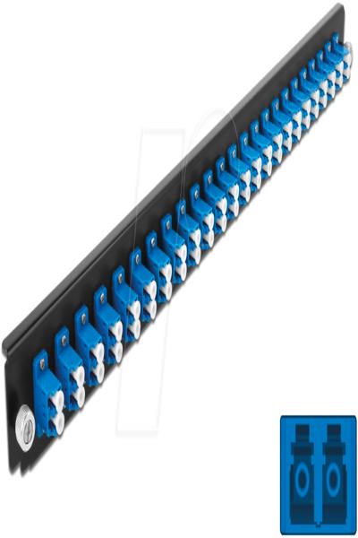 Delock Fiber-optic splice box rack mount panel - 43357