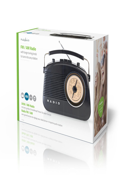 Nedis RDFM5000BK Retro Radio Svart - RDFM5000BK