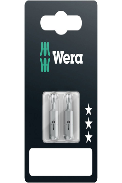 Wera 05073314001, 2 pièces, Torx, TX 20x25, 25,4 / 4 mm (1 / 4"), hexagonal, blister