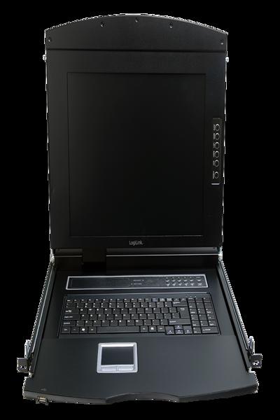 LogiLink 19" LCD KVM-konsol 17" TFT US-tangentbord - LC702US