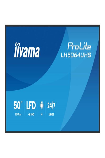 Iiyama LH5064UHS-B1AG 50 IN LCD UHD - Flat Screen - 127 cm - LH5064UHS-B1AG