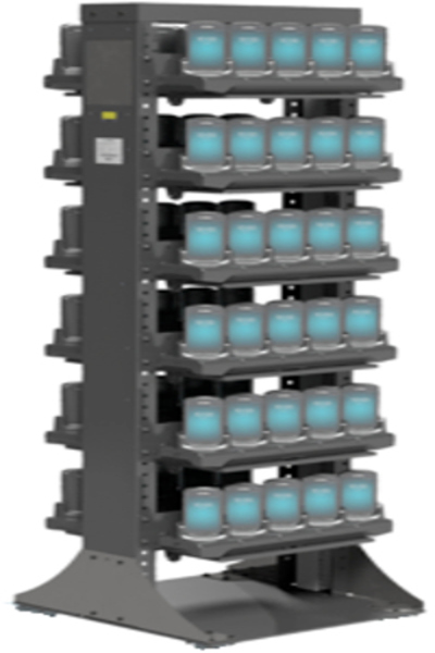 ZEBRA 60 POSITION DOUBLE SIDED OPEN STORAGE SERVER