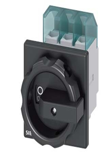 Siemens 3LD2203-0TK51 Main/Emergency-Stop Switch 3-Pole 25A Black
