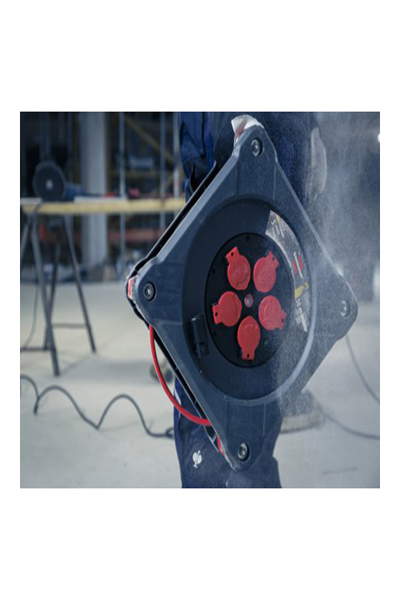 Brennenstuhl 9201500210, Svart, Röd, Plast, 5 AC-uttag, Typ E / F, Rak, 50 m - 9201500210