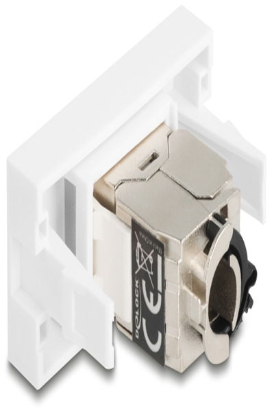 Delock Easy 45 Modul RJ45 Buchse zu LSA Cat.6a STP mit Verschlussclip und - 90905