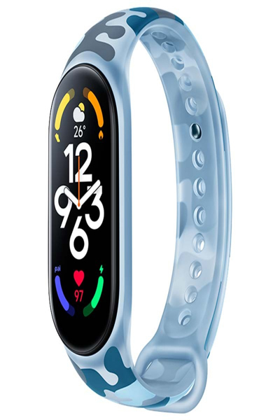 Bracelet Xiaomi Smart Band 7 bleu kaki