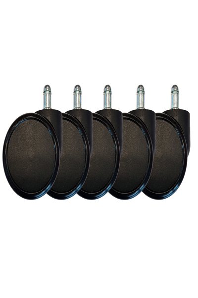 LC-Power LC-CASTERS-6BB - Castor wheels - LC-Power - with most gaming and office chairs - Black - Plastic - 6.5 cm - LC-CASTERS-6BB