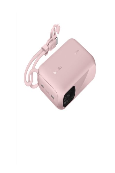 Belkin BoostCharge - Power Bank - with Display - 10000 mAh - 20 Watt - PD - 2 - BPB027HQPK
