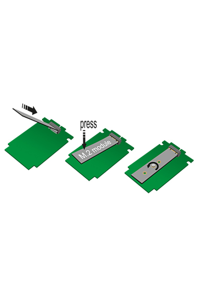 Delock PCI Express x4 Card > 1 x internal NVMe M.2 - 89472