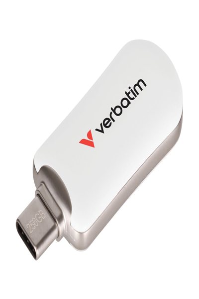 Verbatim Plectra White USB-C Flash Drive 30230 - USB-Stick - 256 GB - 30230