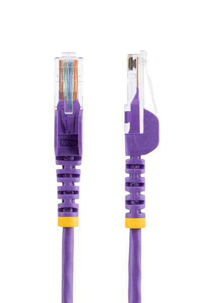 StarTech.com 10m lila Cat5e snagless ethernetkabel - 45PAT10MPL