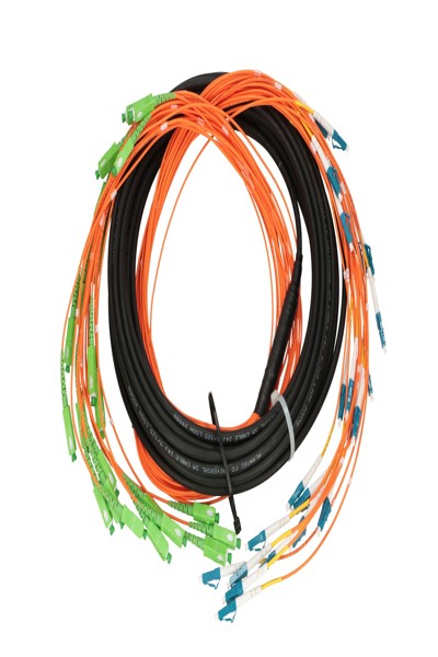 Câble multipatch cascade SC/APC-LC/PC Extralink SM 24F 10 m