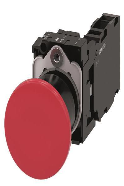 Siemens 3SU1100-1BA20-1FA0 Mushroom Push Button